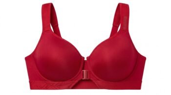 Shepoppy Red Front-Closure Comfort Bra